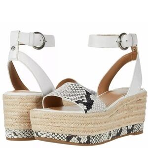 🌸MARC FISHER🌸 Gigli Platform Gray Multi Leather Sandal Size: 7M